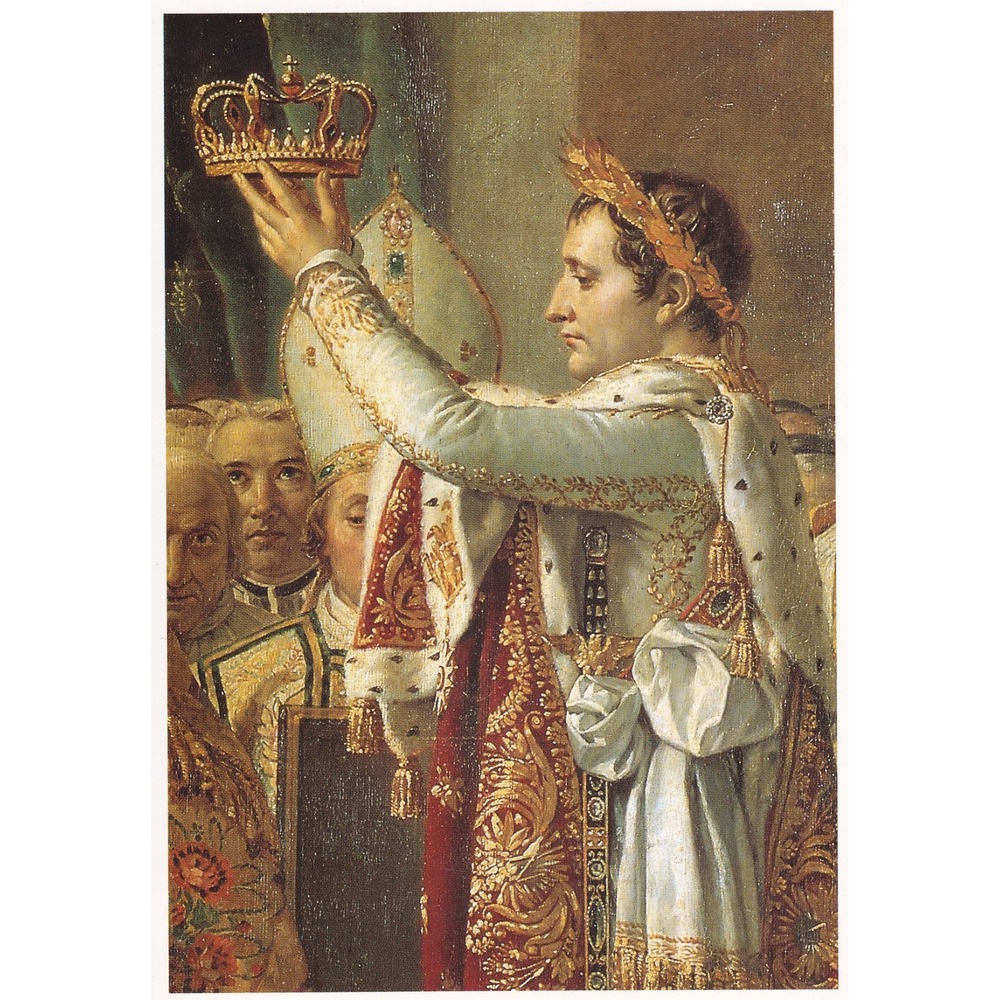 1989 Napoleon Coronation Postcard David Louvre Vintage Neoclassical Historical